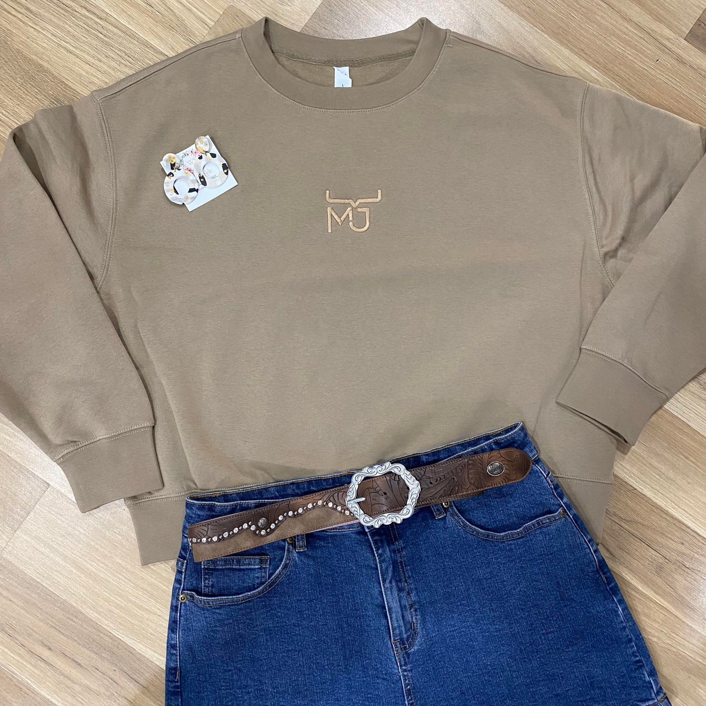 Ladies Relax Crew Jumper • MJ Clothing Womens Mens Country Clothing Kids Fashion