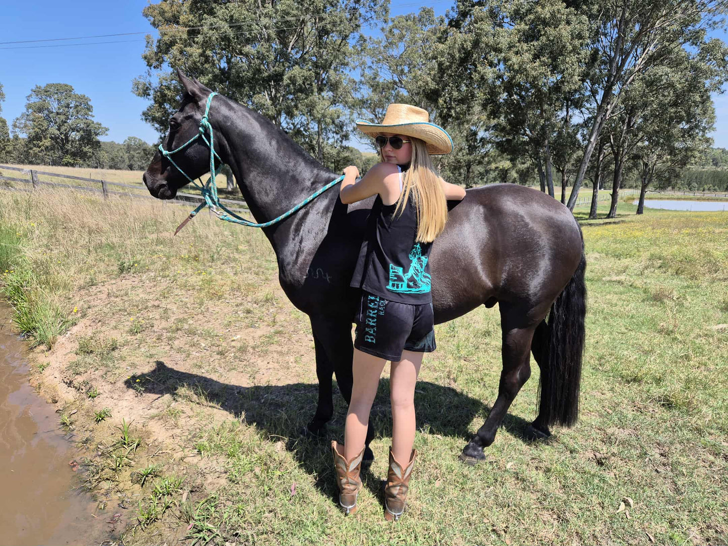 Ladies MJ Barrel Racer Singlet