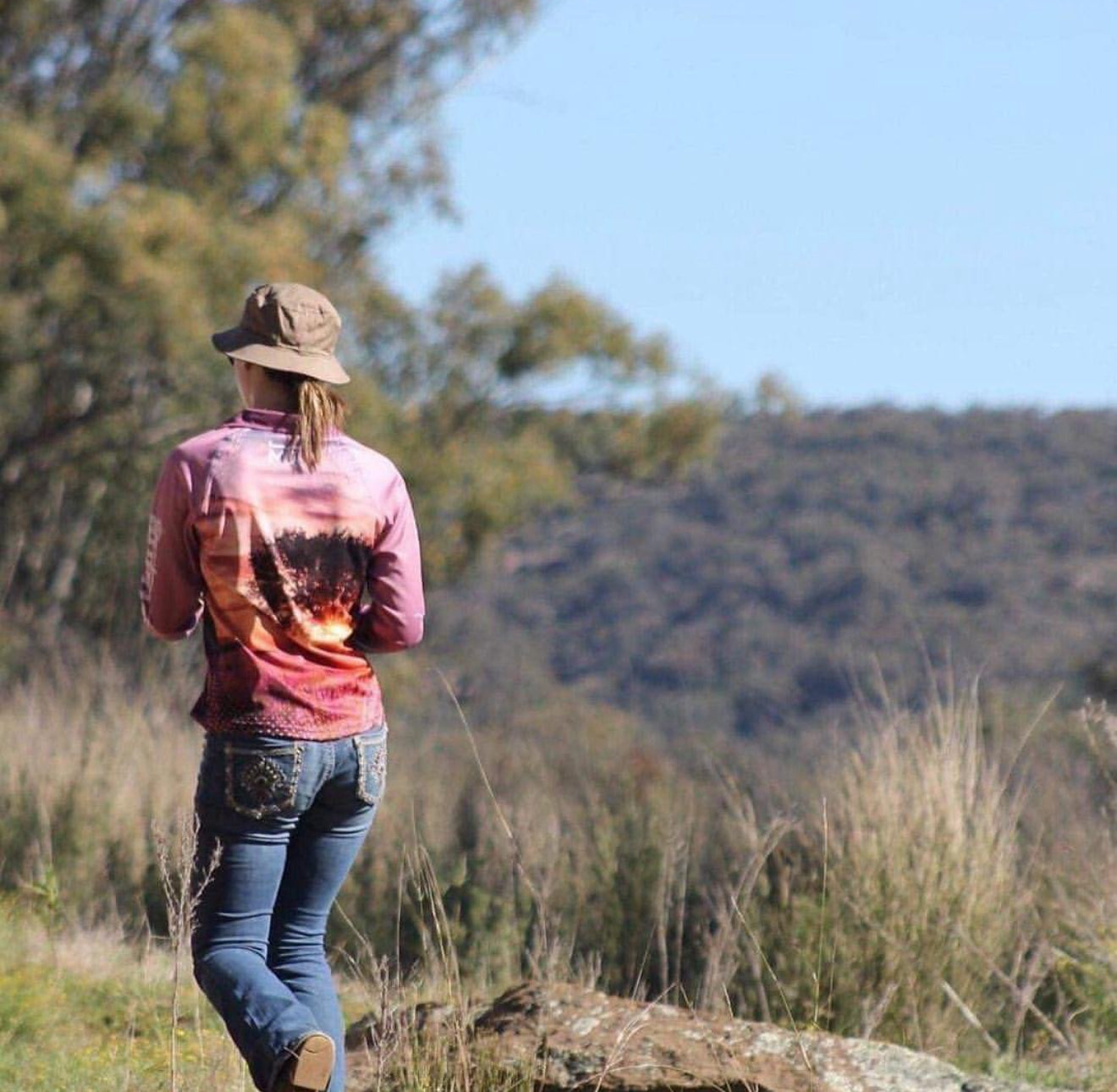 Ladies Dusky Skies Long Sleeve Polo.