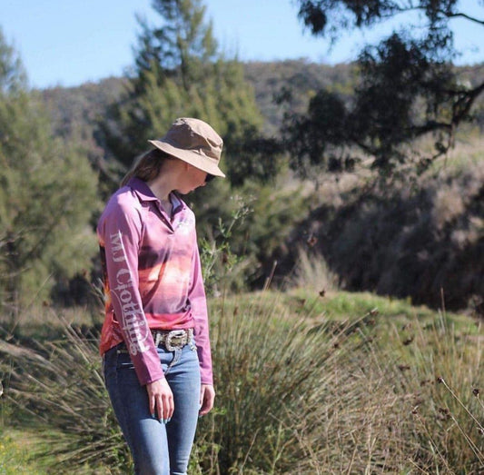 Ladies Dusky Skies Long Sleeve Polo.
