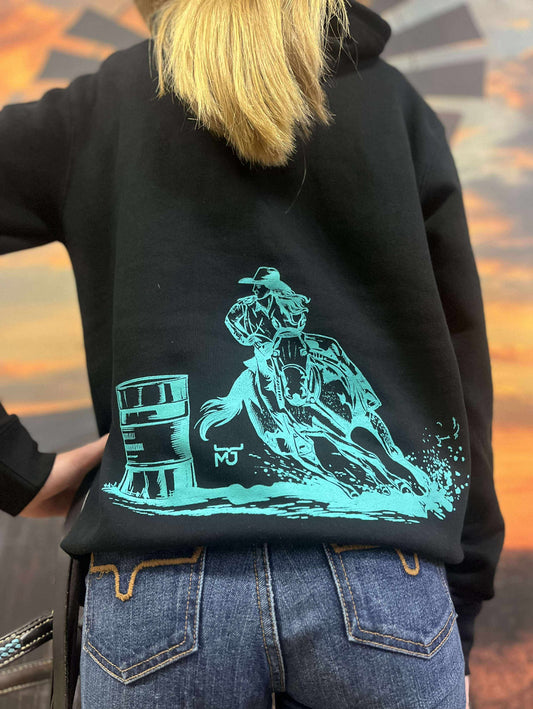 Kids MJ Barrel Racer Hoodie Back