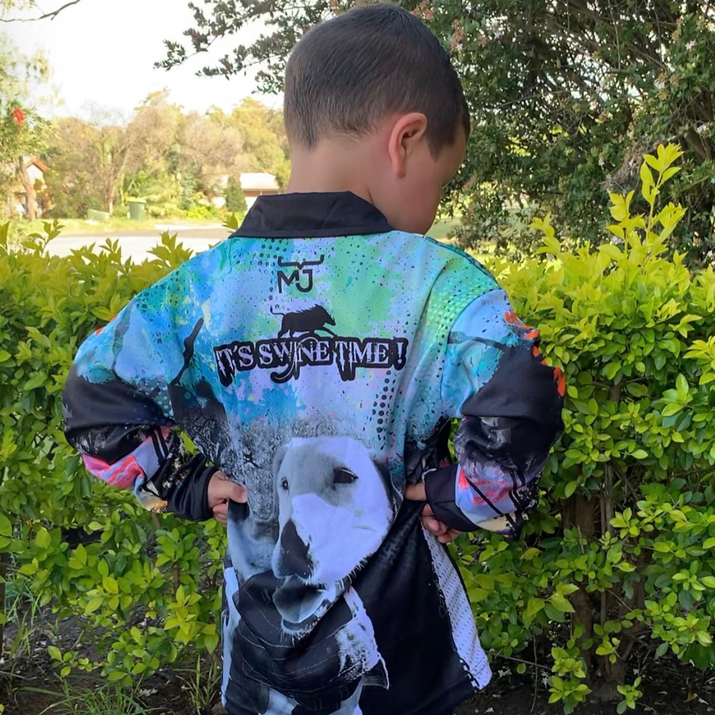 Kids 'It's Swine Time' Shirt • MJ Clothing Womens Mens Country Clothing Kids Fashion