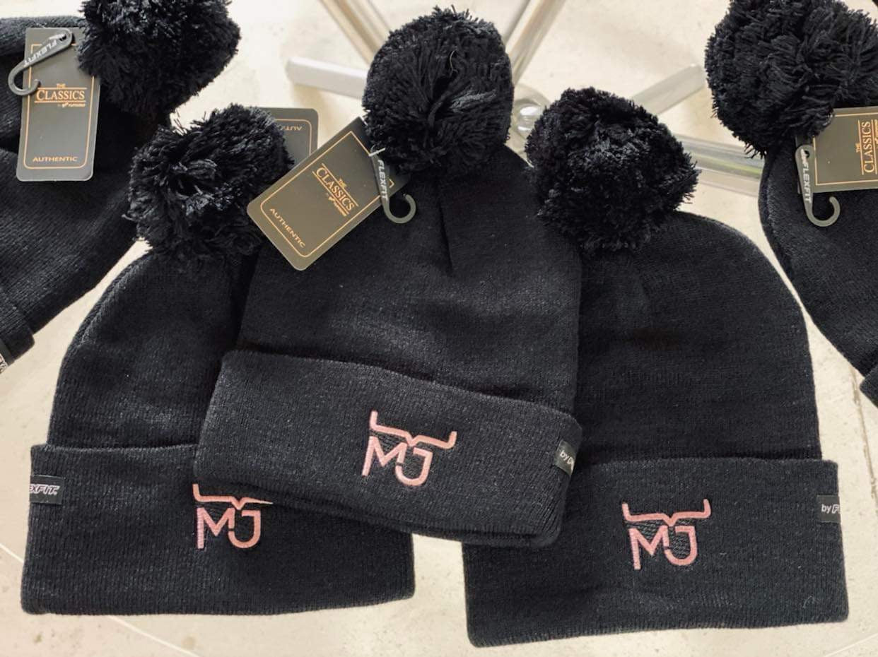 Ladies Pom-Pom Beanie • MJ Clothing Womens Mens Country Clothing Kids Fashion