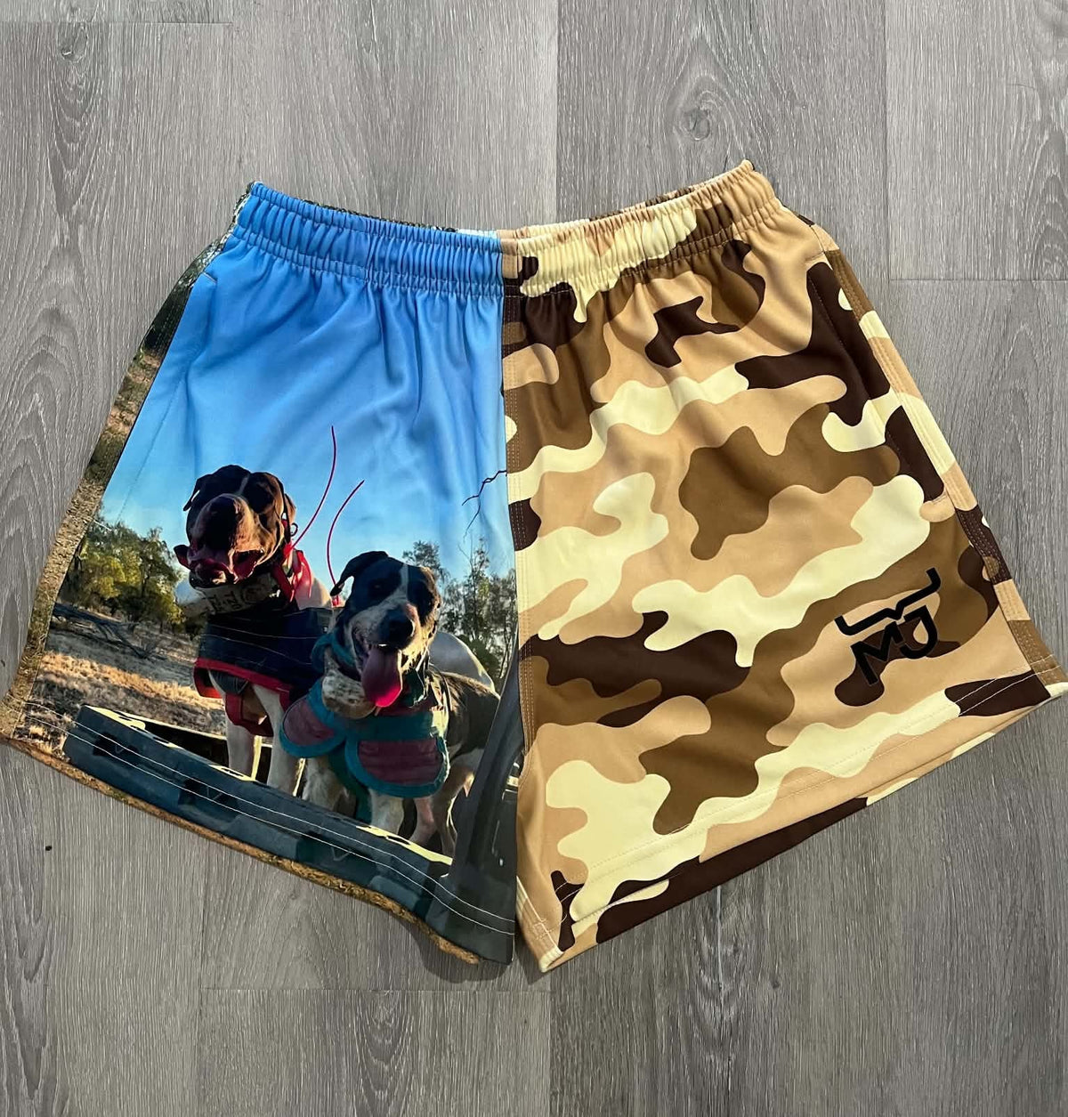 Camo Side by Side Shorts - Adults