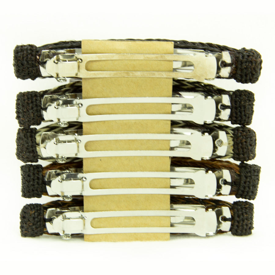 French Braid Horse Hair - Two Tone Edge /  Cream Braid