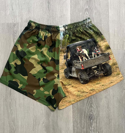 Camo Side by Side Shorts - Adults