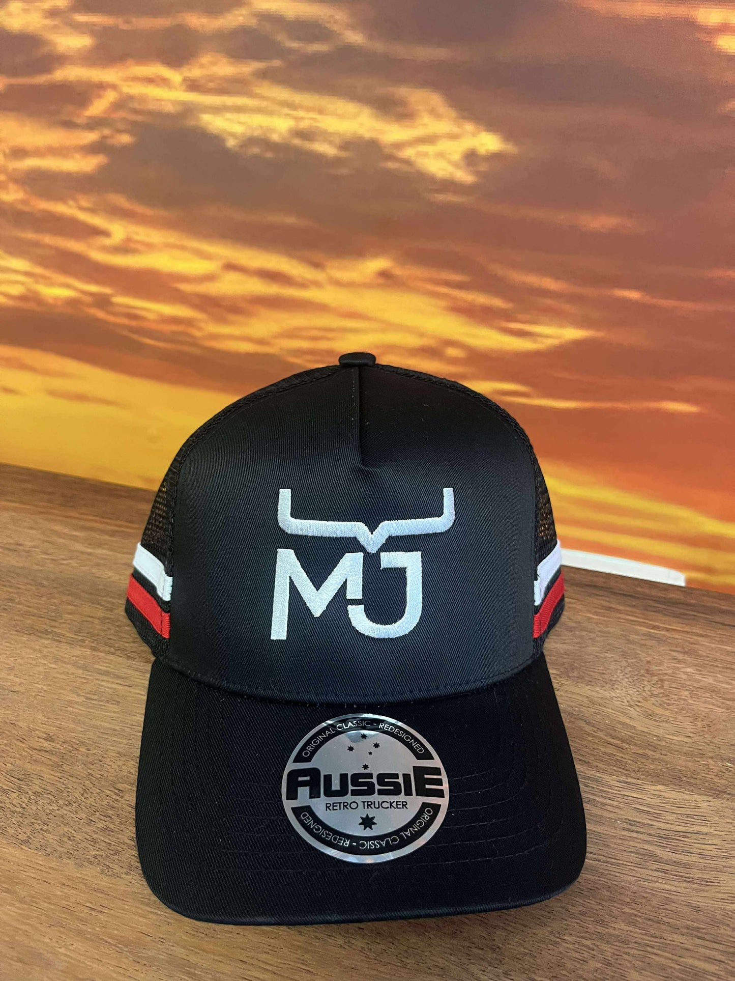 MJ Children's  Striped Trucker Caps