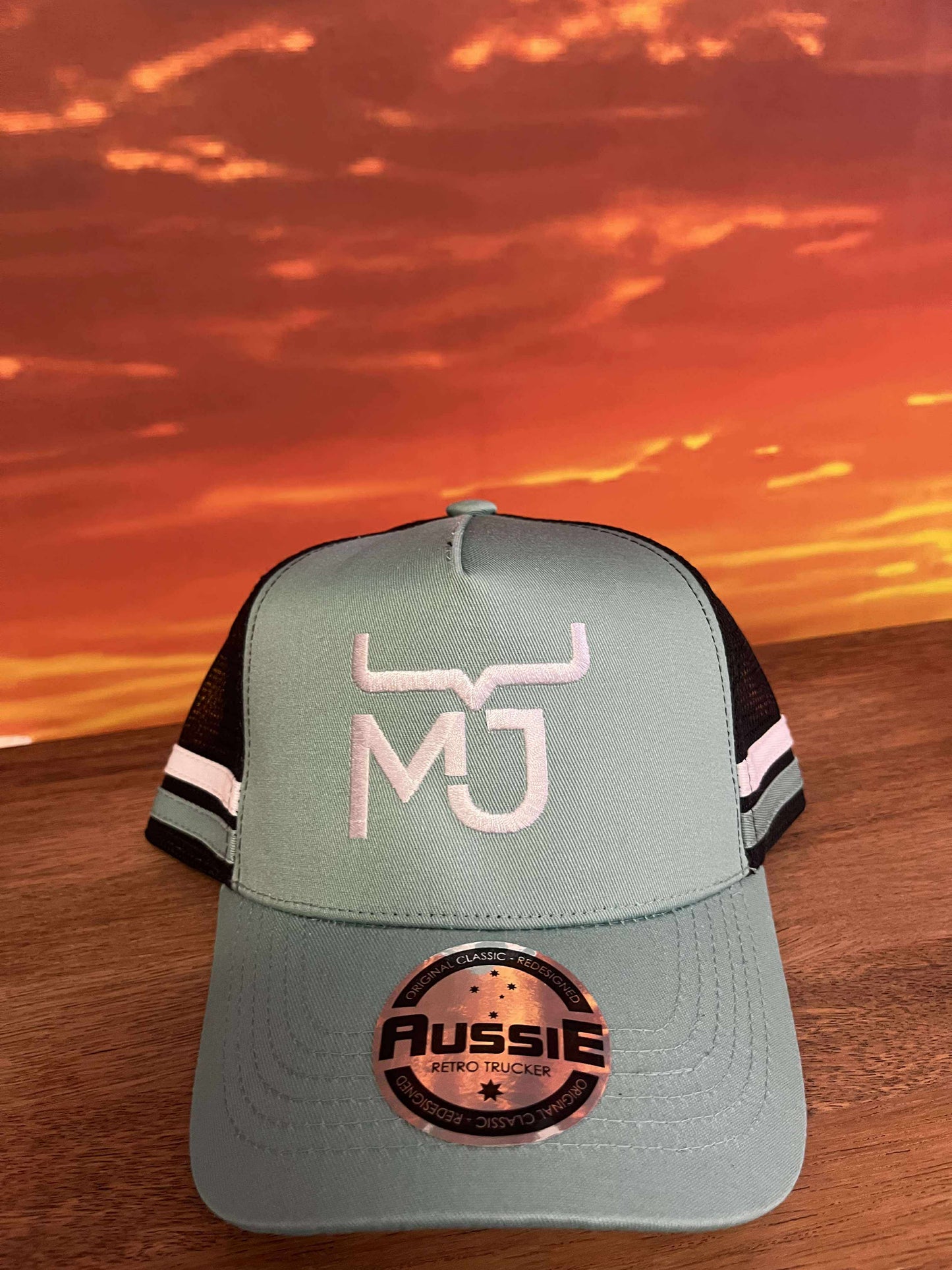 MJ Children's  Striped Trucker Caps