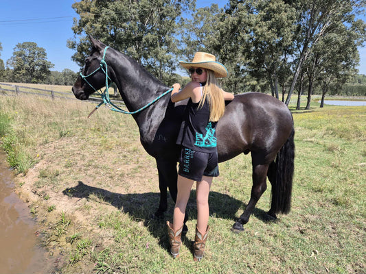Ladies MJ Barrel Racer Singlet
