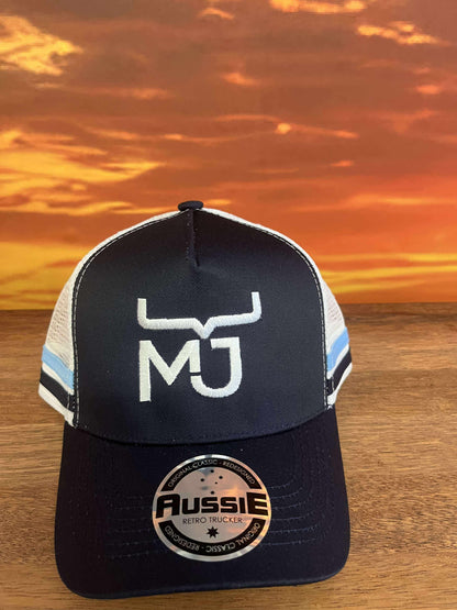 MJ Children's  Striped Trucker Caps