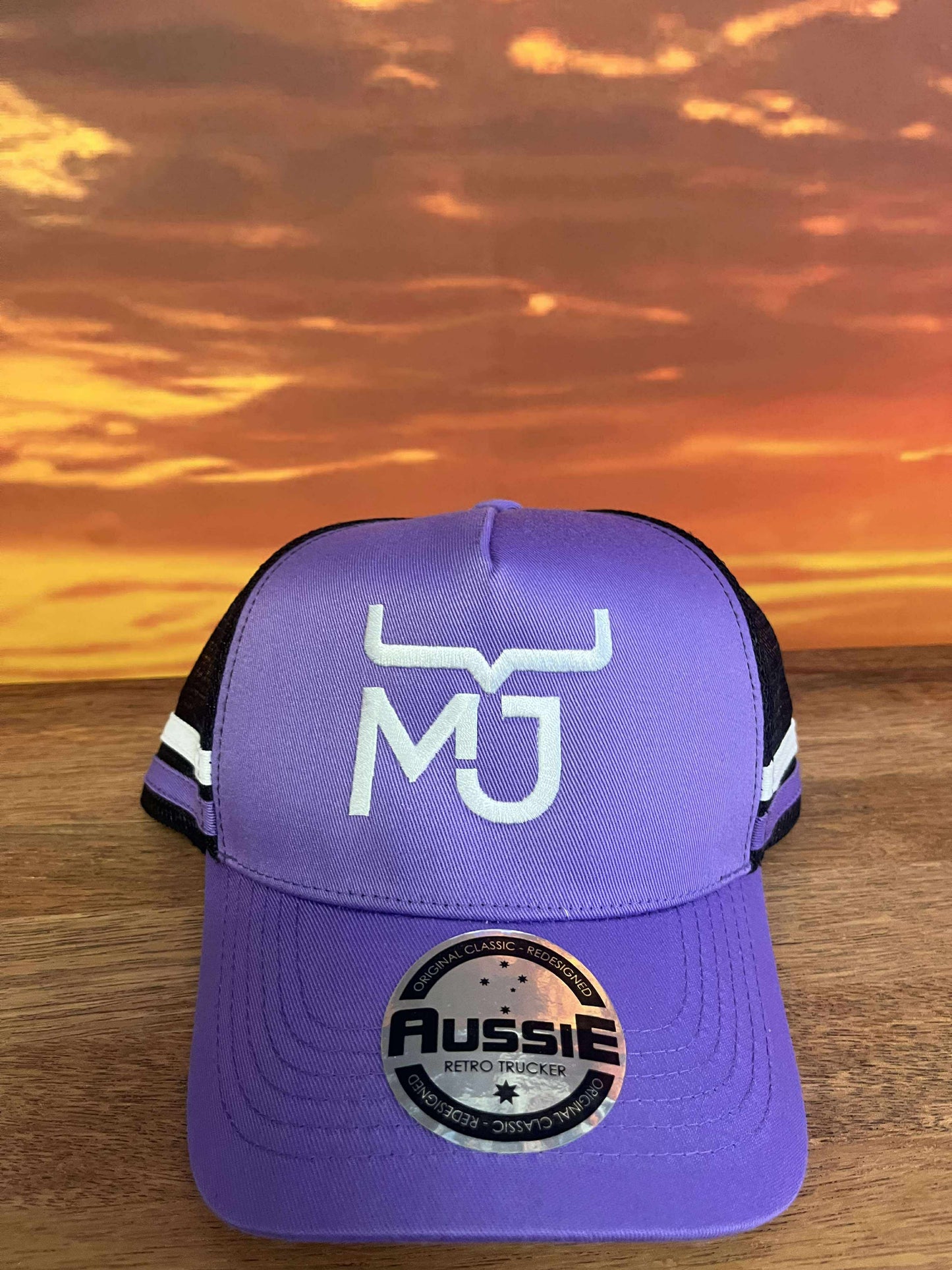 MJ Children's  Striped Trucker Caps