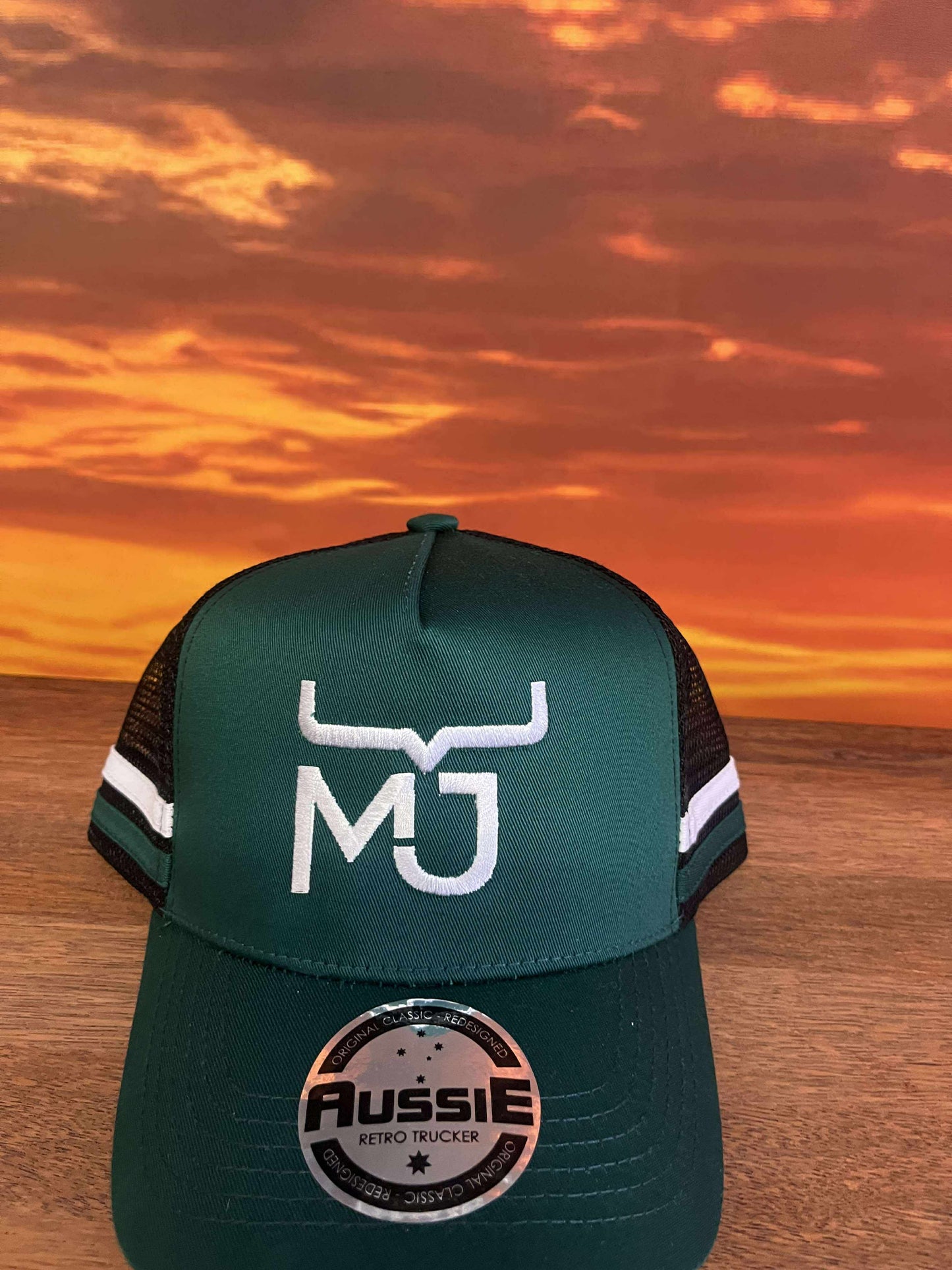 MJ Children's  Striped Trucker Caps