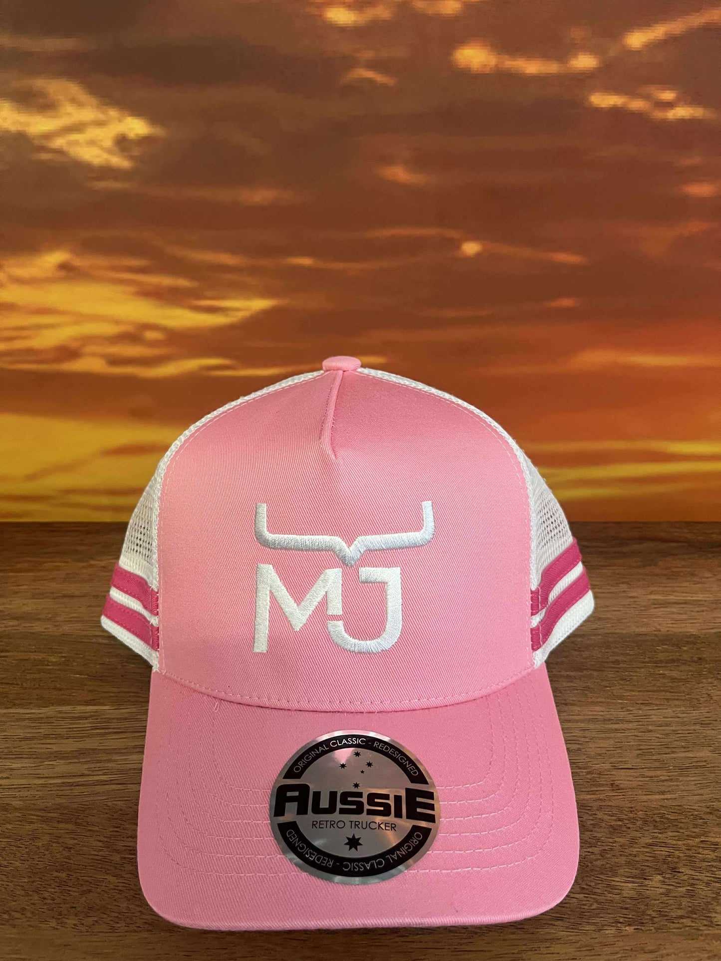 MJ Children's  Striped Trucker Caps