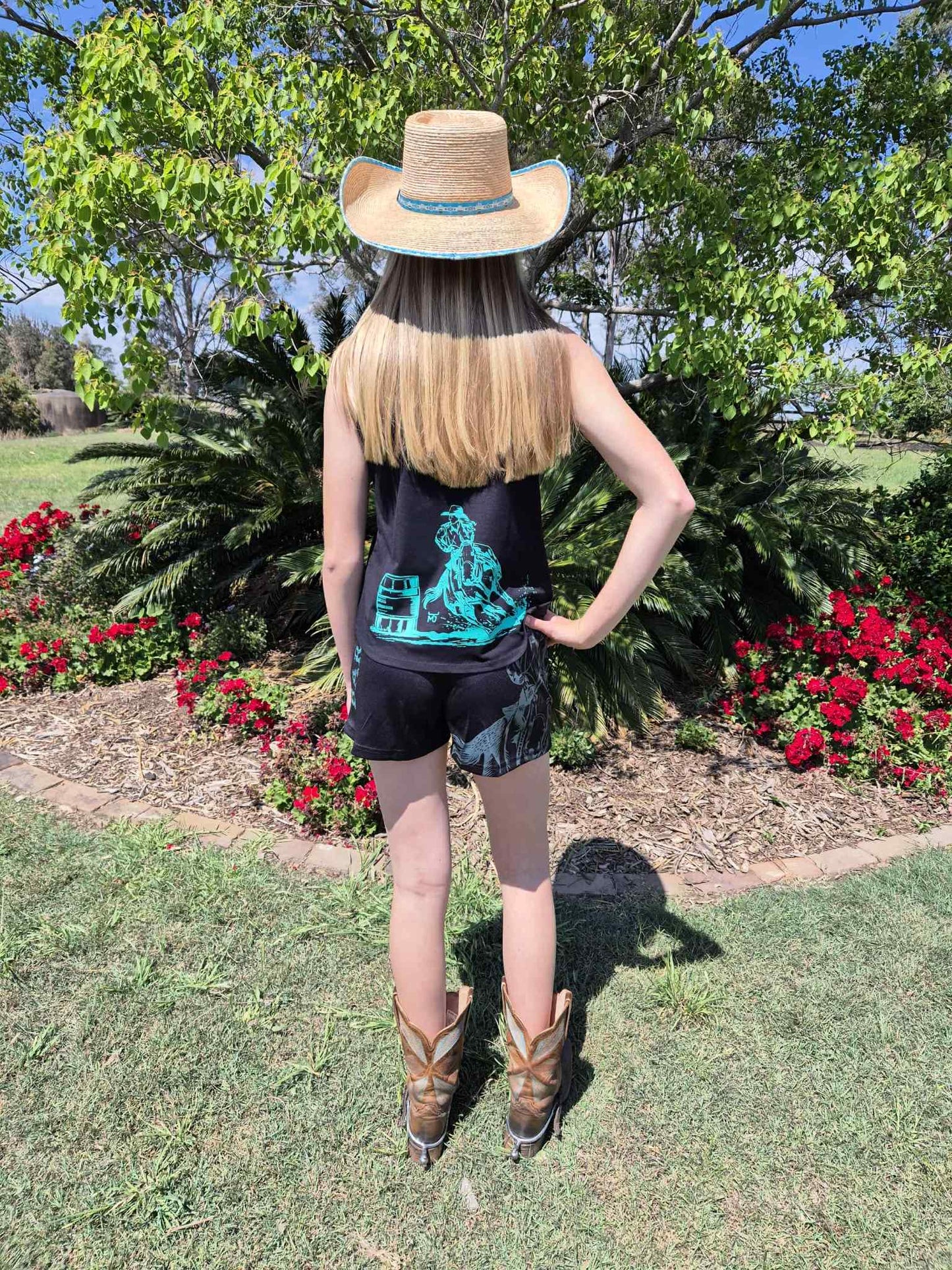 Ladies MJ Barrel Racer Singlet