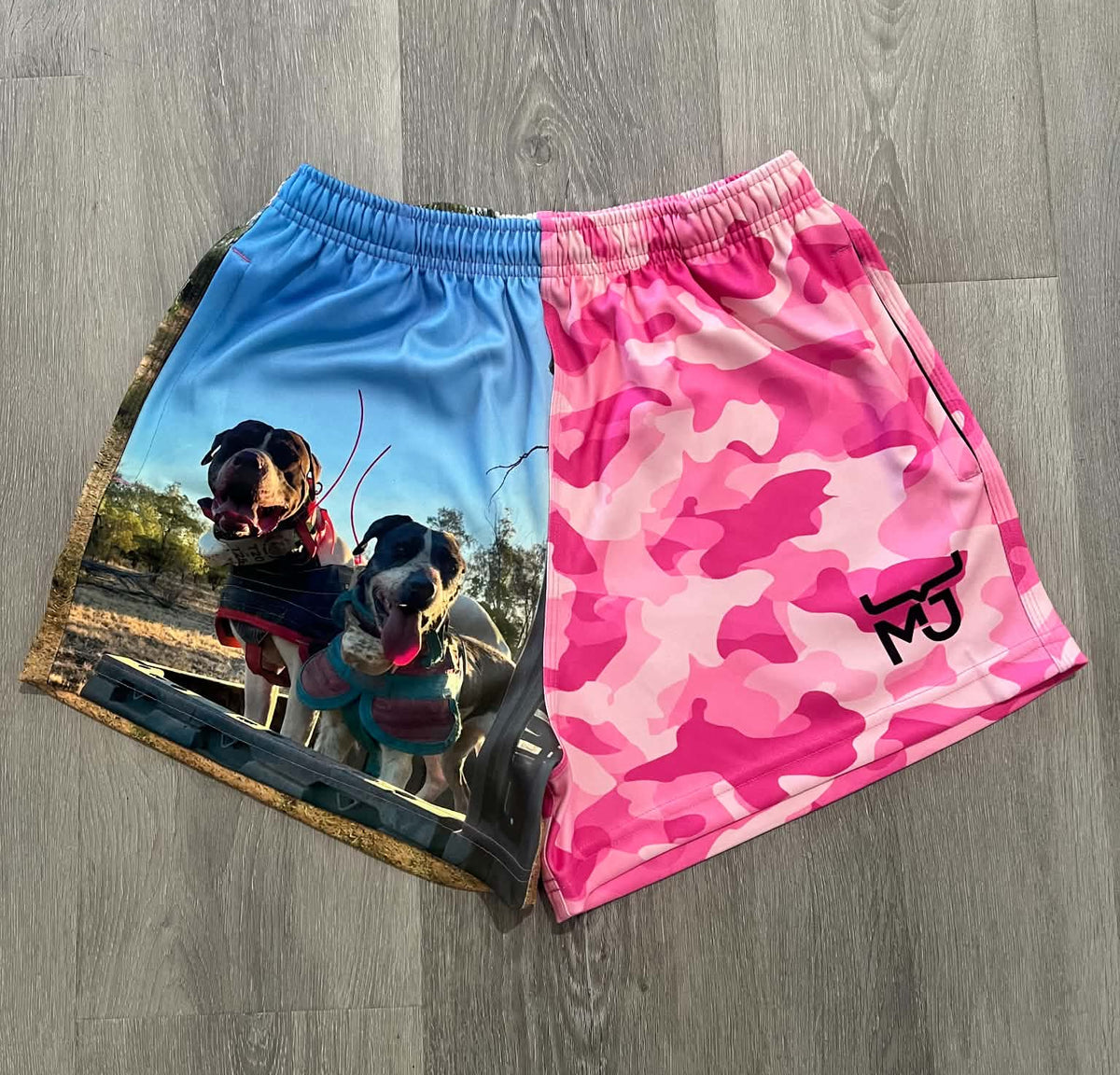 Camo Side by Side Shorts - Adults