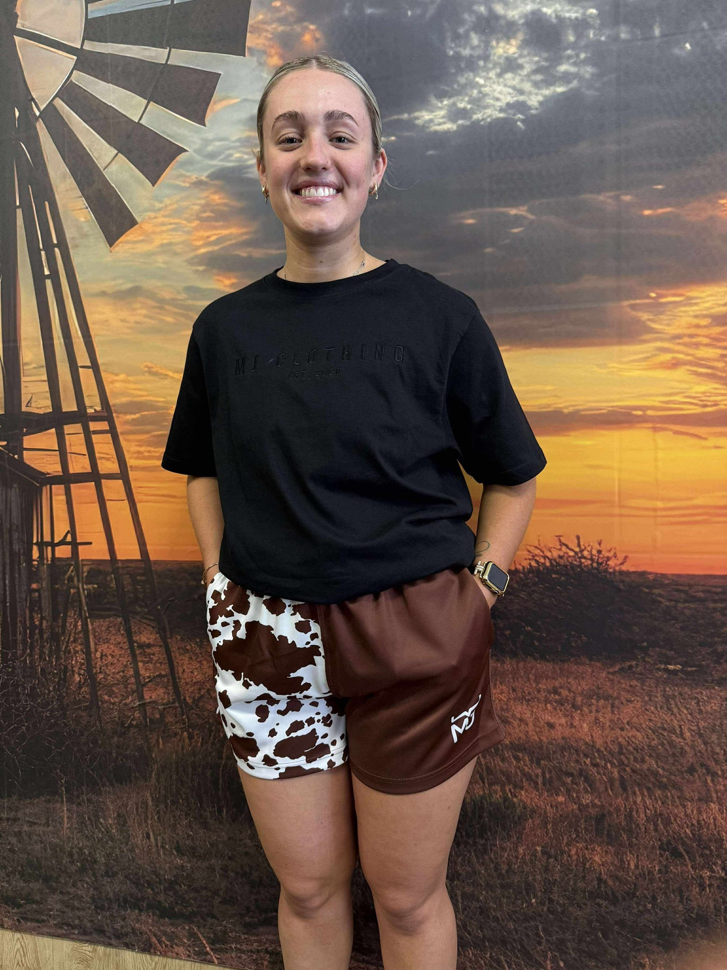 Cowhide Shorts- Adult