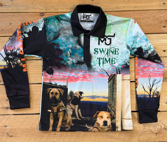 Kids 'It's Swine Time' Shirt