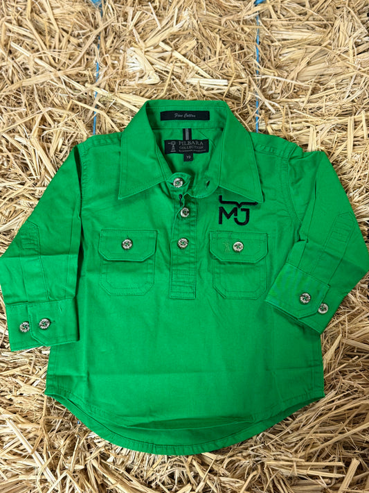 Babies 1/2 Placket Work Shirts