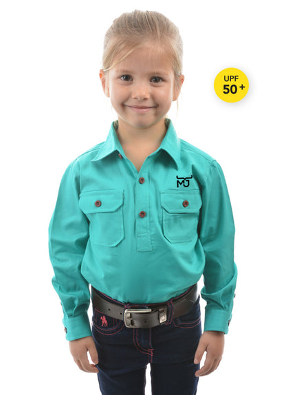 Kids 1/2 Placket Work Shirts