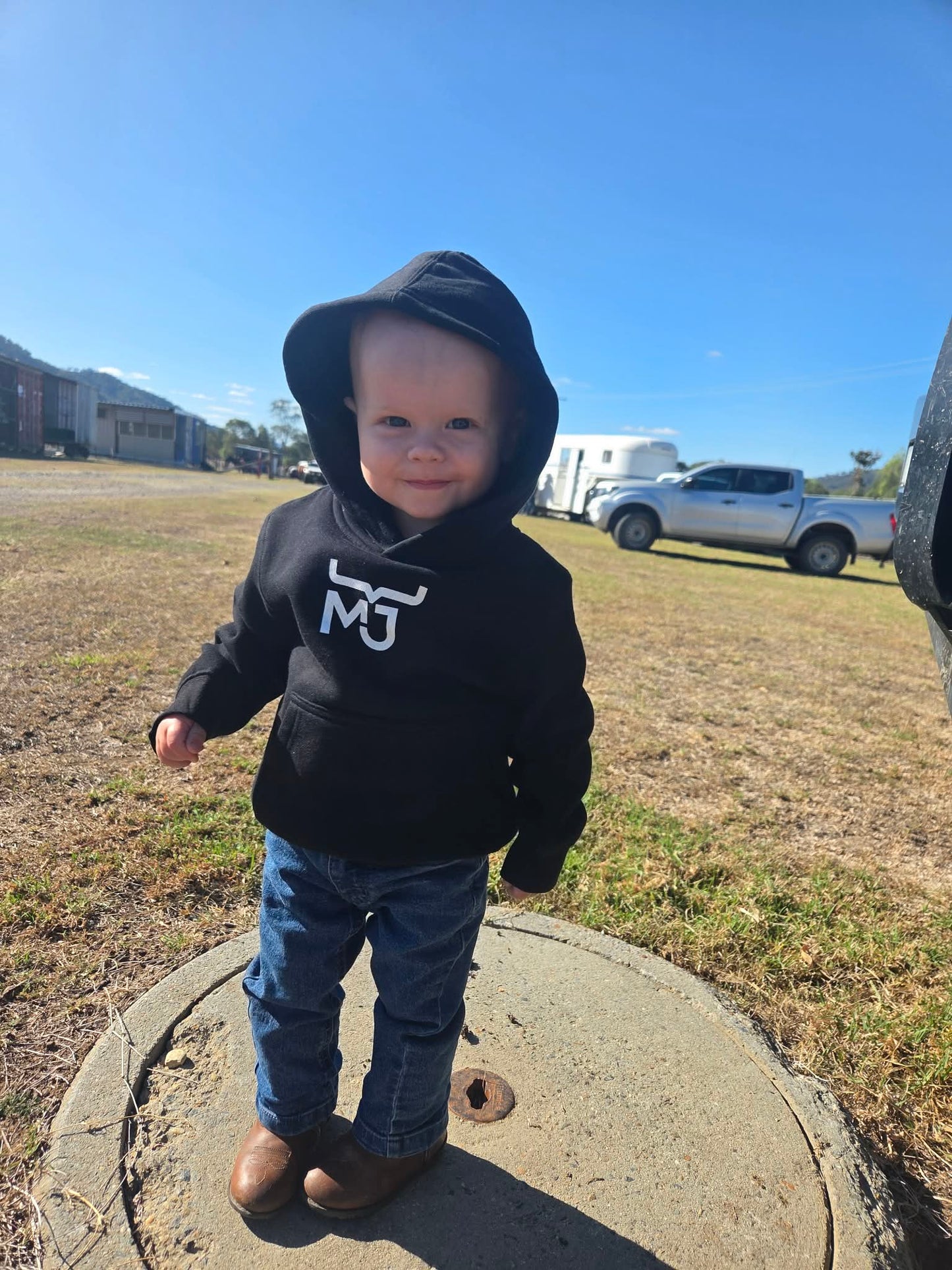 "Skid Mark" Kids MJ Bull Riding Hoodie