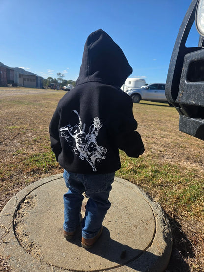 "Skid Mark" Kids MJ Bull Riding Hoodie