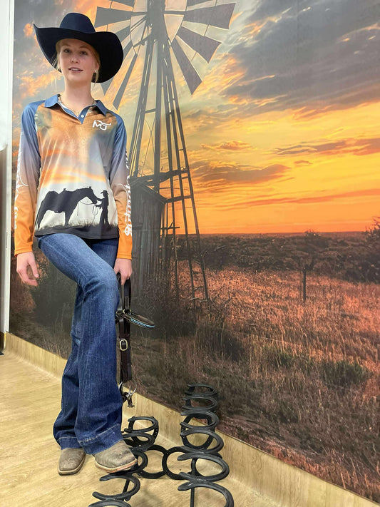 Ladies Dream Catcher Long Sleeve Polo.