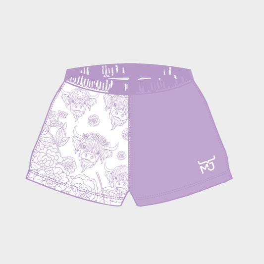 Highland Flower Shorts- Youth
