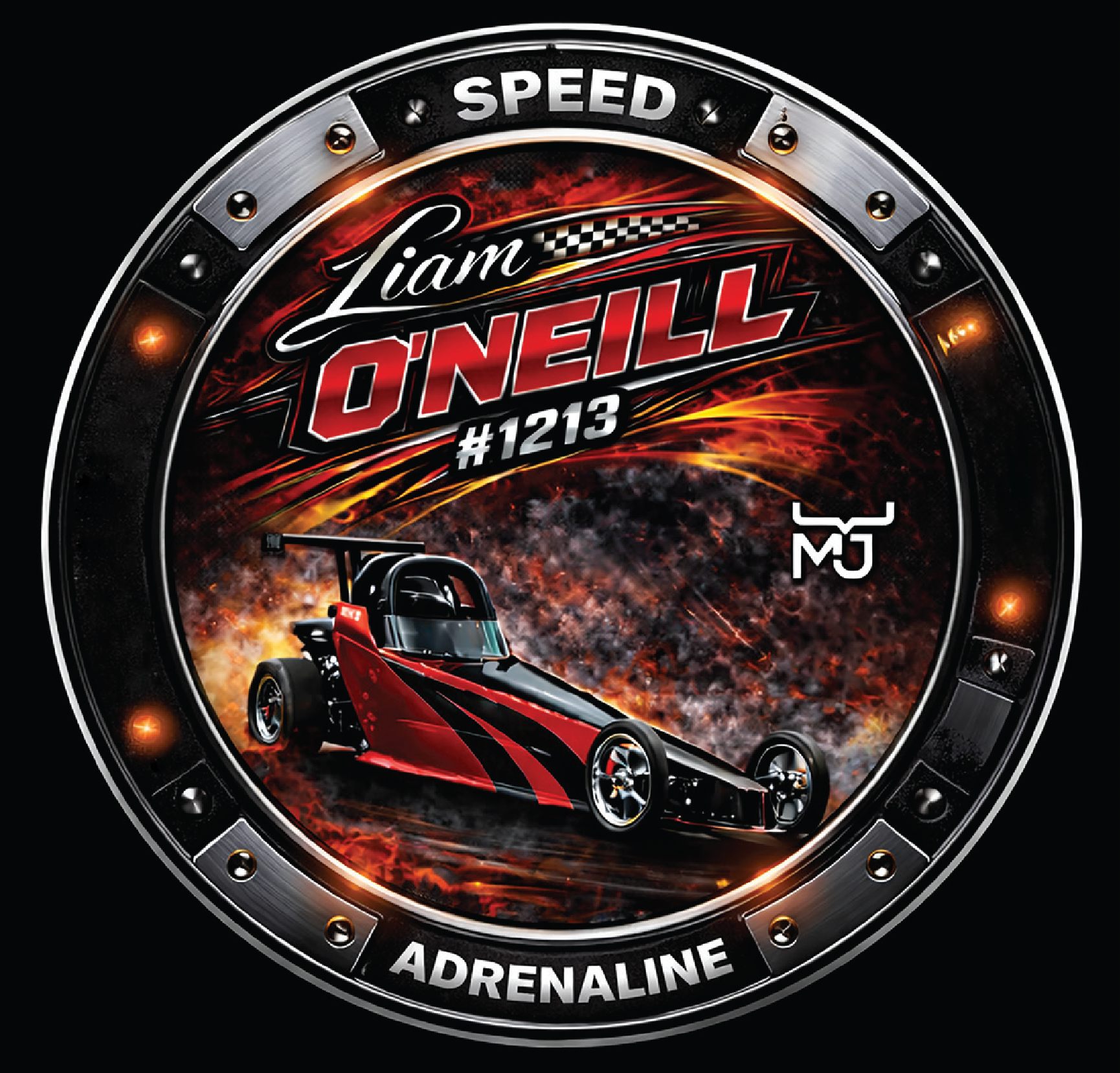 Mdk Racing Sticker Country Fashion - MJ Clothing