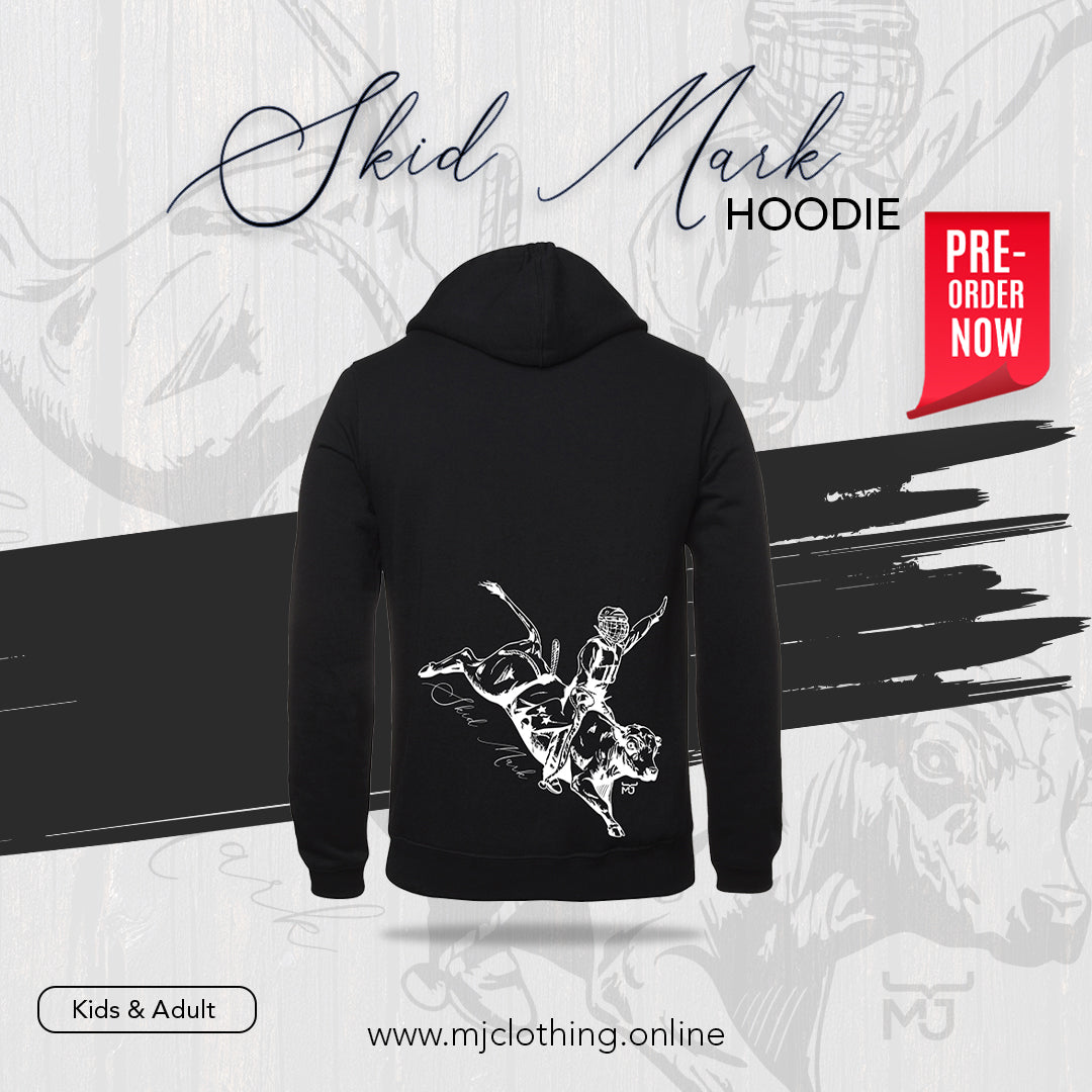 "Skid Mark" Kids MJ Bull Riding Hoodie