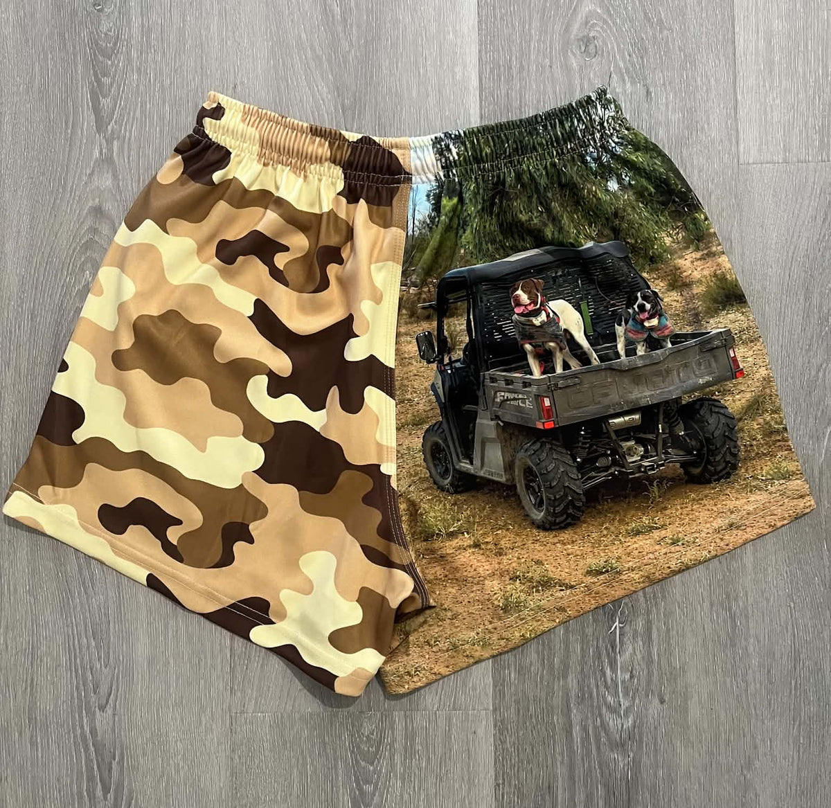 Camo Side by Side Shorts - Adults
