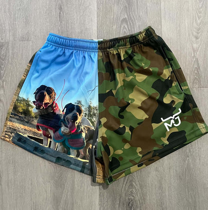 Camo Side by Side Shorts - Adults