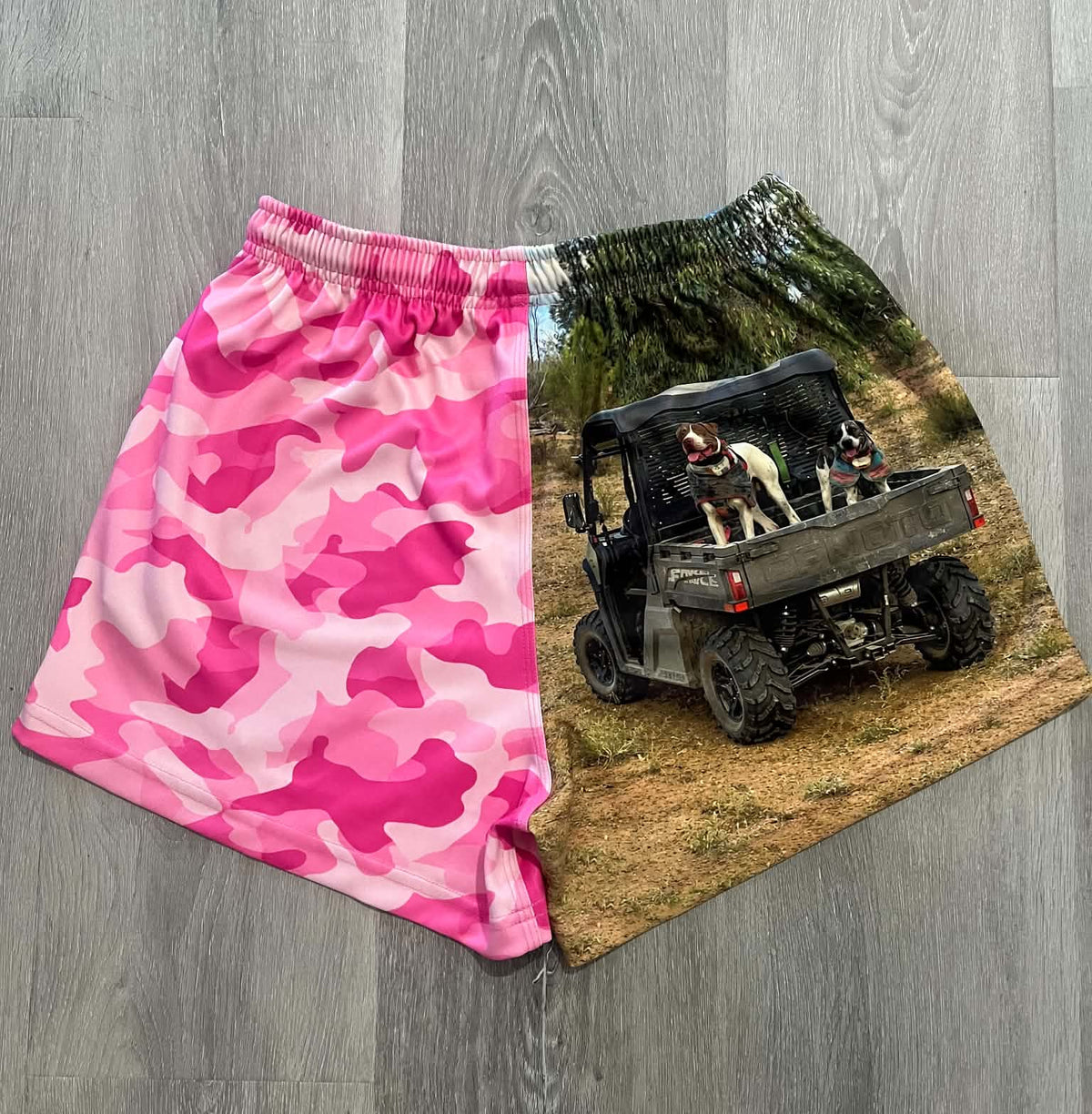 Camo Side by Side Shorts - Adults
