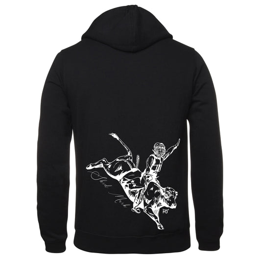 "Skid Mark" Adult's MJ Bull Riding hoodie