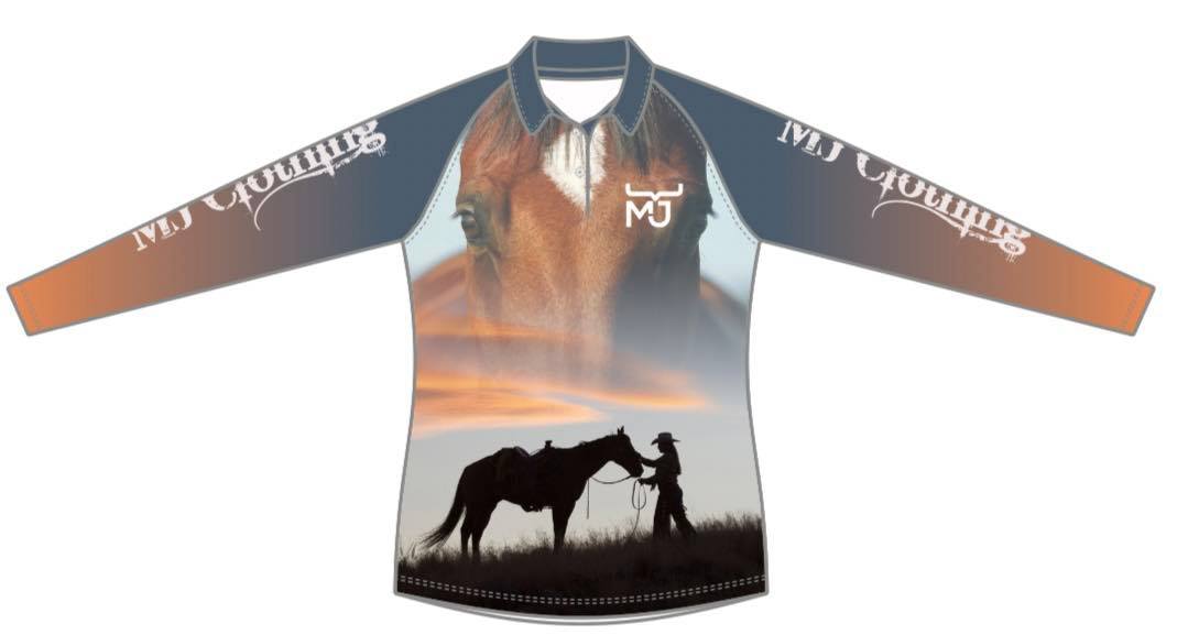 Ladies Dream Catcher Long Sleeve Polo. • MJ Clothing Womens Mens Country Clothing Kids Fashion