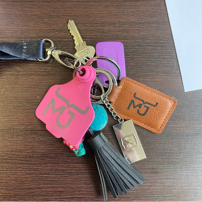 CATTLE TAG KEY RINGS • MJ Clothing Womens Mens Country Clothing Kids Fashion