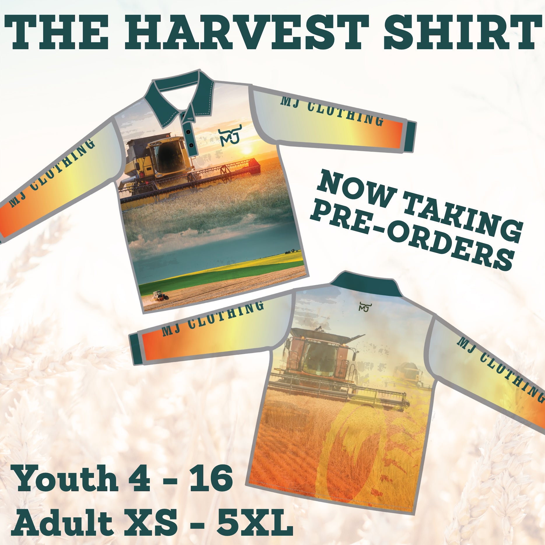 The "Harvest" Kids Shirt • MJ Clothing Womens Mens Country Clothing Kids Fashion