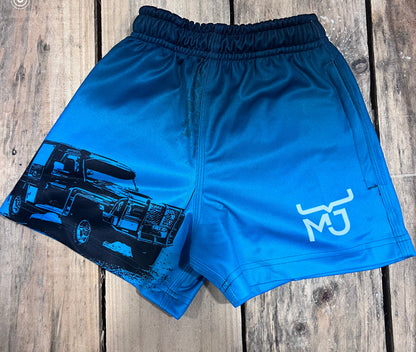 MJ Cruiser Ice Blue Shorts - Adults • MJ Clothing Womens Mens Country Clothing Kids Fashion