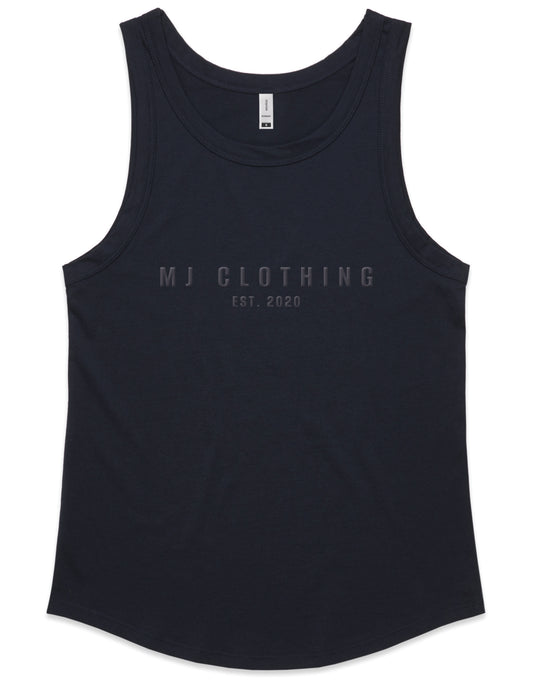 Ladies Embroidered Singlet • MJ Clothing Womens Mens Country Clothing Kids Fashion