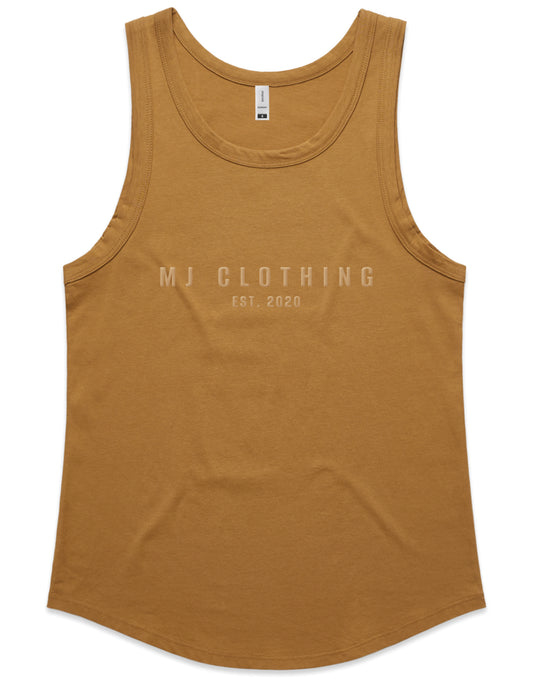 Ladies Embroidered Singlet • MJ Clothing Womens Mens Country Clothing Kids Fashion